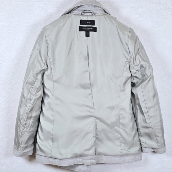 J.Crew Wool Cashmere By Nello Gori Double Breasted Peacoat Gold Buttons 0 Petite - Picture 11 of 16